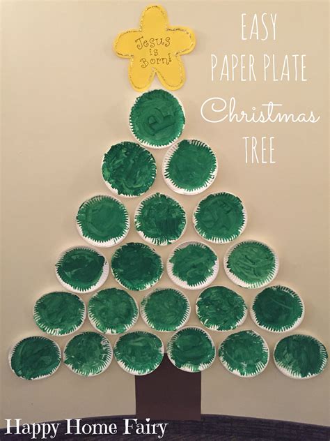 Paper Plate Christmas Tree Happy Home Fairy