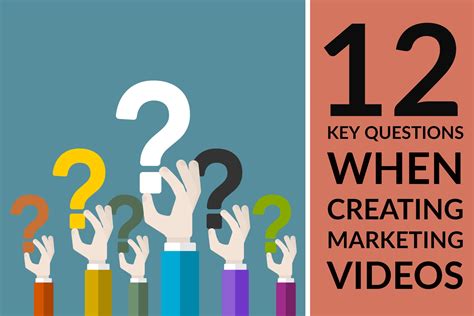 12 Key Questions When Creating Marketing Videos