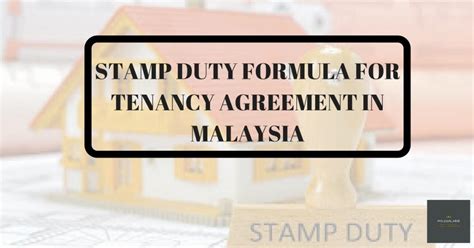 The standard stamp duty paid for the lease is as follows: Stamp Duty Formula For Tenancy Agreement In Malaysia ...