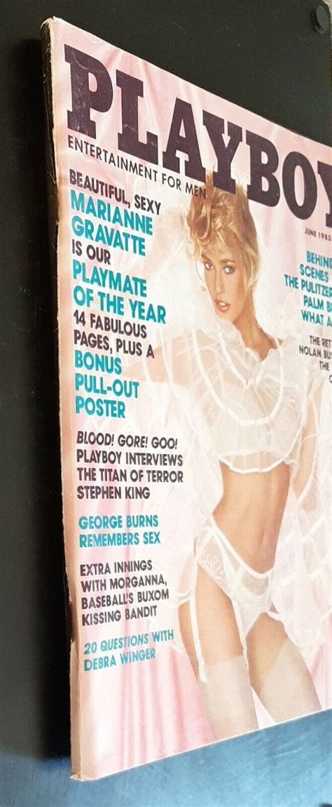 Vintage Playboy Magazine June Marianne Gravatte Stephen King