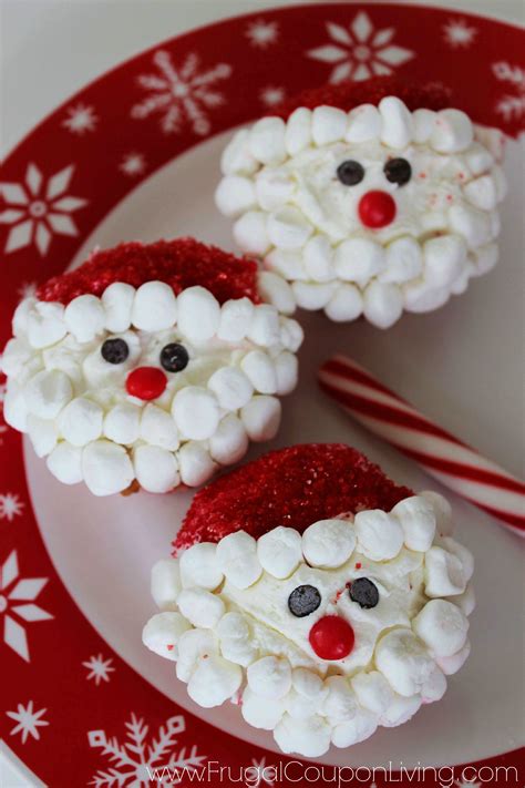 Christmas Santa Cupcakes Kids Food Craft