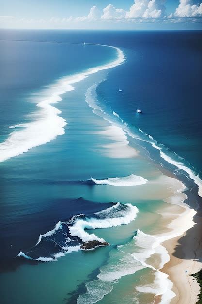 Premium Ai Image Wallpaper Of A Beautiful And Vast Sea