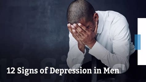 12 Signs Of Depression In Men Health