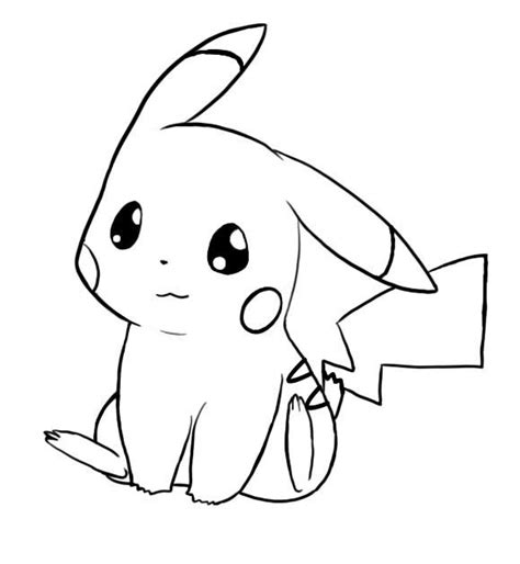 Cute Pikachu Coloring Page Free Printable Coloring Pages For Kids
