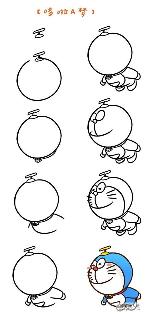 Simple Easy Doraemon Step Cartoon Drawing The Best Doraemon