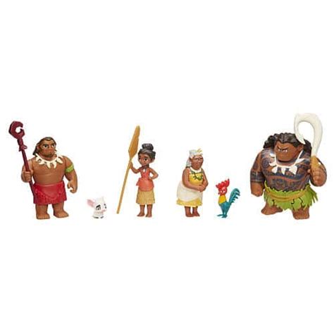 disney moana toy figures set 6 movie characters dinus mall