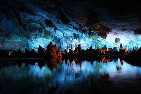 Reed Flute Cave Guilin Guangxi China Carlsbad Caverns National Park