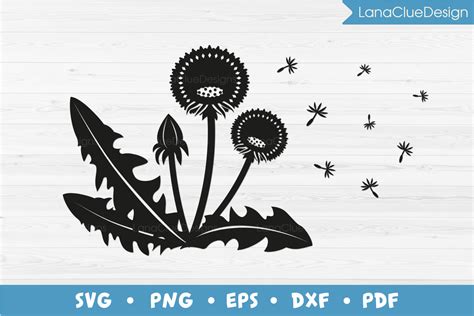 Dandelions Svg Cut File Graphic By Lanacluedesign · Creative Fabrica