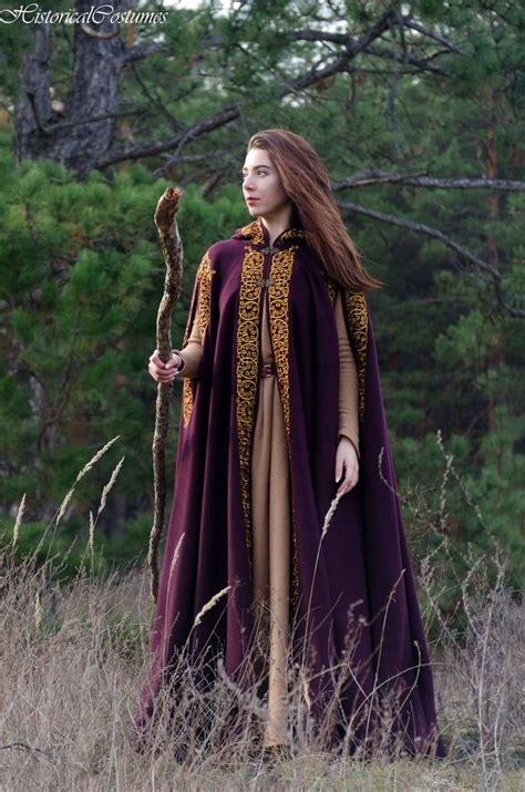 1300 1400 Cloak In 2020 Queen Costume Purple Cape Medieval Cloak