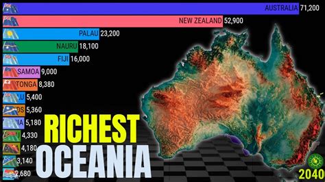 Top Richest Countries In Oceania By Gdp Per Capita Ppp Youtube