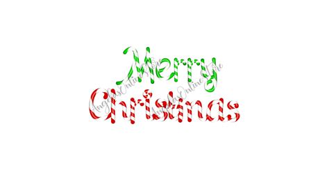 Merry Christmas Written In Candy Canes Digital File Svg Etsy