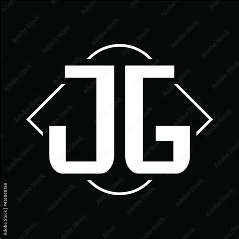 Jg Letter Logo Vector Image Stock Vector Adobe Stock