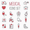 Medical icons vector set ~ Illustrations ~ Creative Market