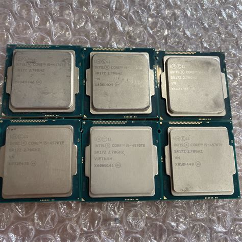 ヤフオク 中古 6枚セット Intel Core I5 4570te Sr17z 27