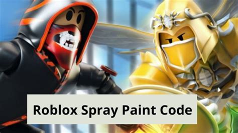 Roblox Spray Paint Codes List For Free January 2022