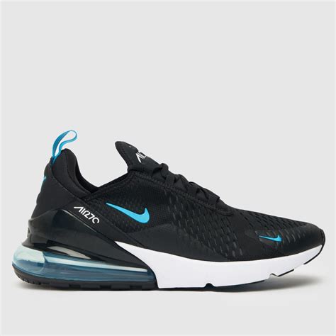 Mens Black And Blue Nike Air Max 270 Trainers Schuh