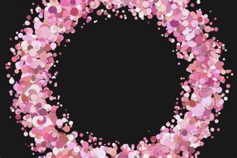 Abstract Confetti Circle Background Graphic By Davidzydd · Creative Fabrica