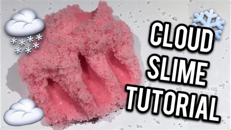 Cloud Slime Tutorial Diy Cloud Dough Snow Slime Without Borax Youtube