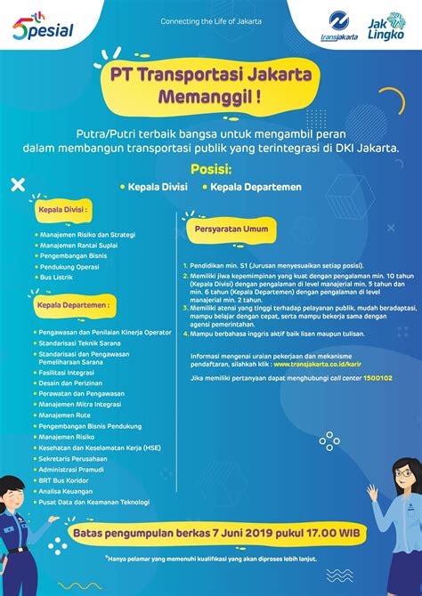 Check spelling or type a new query. Lowongan Kerja PT Transportasi Jakarta - Lokernas.com | Info Lowongan Kerja BUMN & CPNS 2019