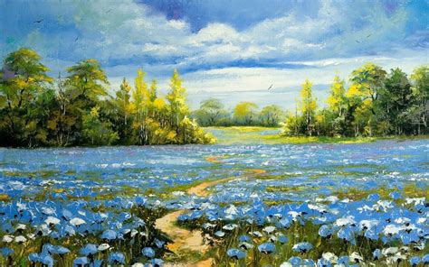 Landscape Oil Painting Wallpaper Art And Paintings
