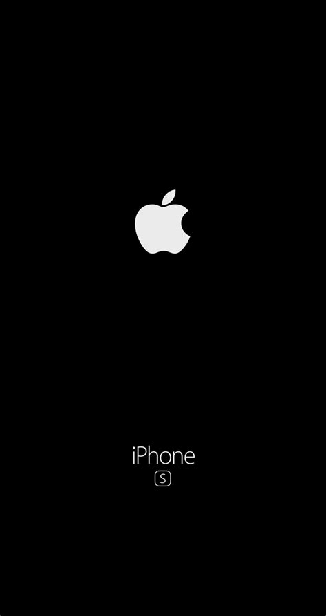 Iphone 6s Wallpaper Black Logo Apple Fond Décran Noir
