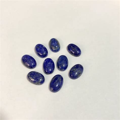 Wholesale Natural Lapis Lazuli Stone Cabochons 8x10mm Oval Semi