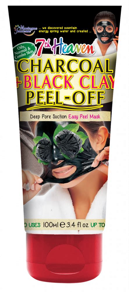 Montagne Jeunesse Charcoal Black Clay Peel Off Face Mask Tube