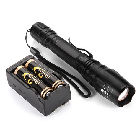 Waterproof Led Flashlight 5000 Lumens High Power Led Torches Zoom