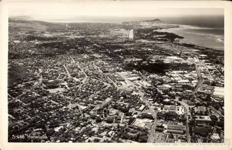Aerial View Of Honolulu Hawaii