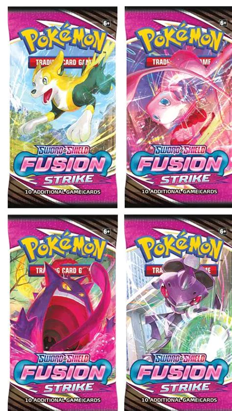 Pokemon Sword And Shield 8 Fusion Strike Booster Pack 1 Pack Arcade
