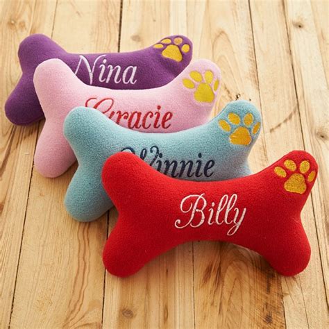 Personalized Dog Bone Toy With Squeaker Dog