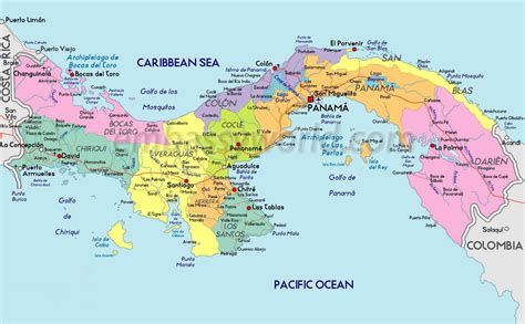 Mapa Costa Rica Panama