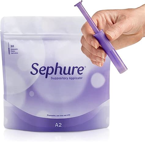 Sephure Easy To Use Suppository Applicator For Women And Men Disposable Applicator