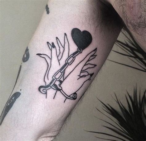 Handcuff Tattoo Tattoo Pins Hand Tattoos Tattoos Body Art Tattoos
