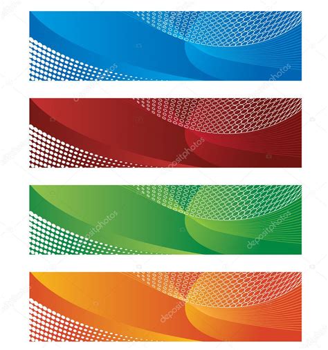 Digital Banners In Halftone And Gradient — Stock Vector © Linas 4259737