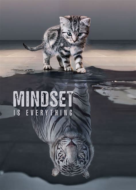 Mindset Is Everything Poster Picture Metal Print Paint By Snb
