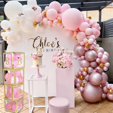 Maybe you would like to learn more about one of these? Gold Name Box Balloon Box Girl Boy Baby Shower Decorations ...