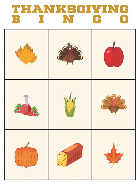 10 Best Printable Thanksgiving Bingo Pdf For Free At Printablee