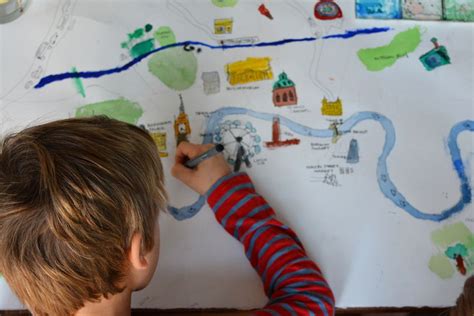 Draw A Map Of Your City Map Crafts Drawing Pictures For Kids
