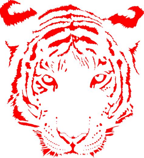 Tiger Red Clip Art At Vector Clip Art Online Royalty Free