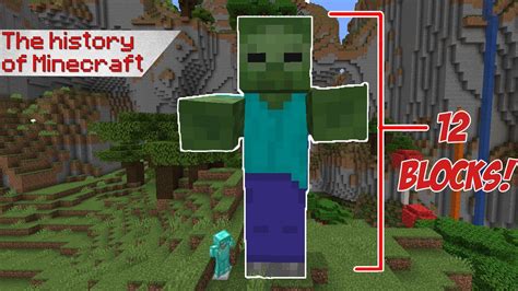 The History Of Minecrafts Forgotten Mob The Giant Zombie Youtube