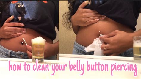 How To Clean Your Belly Button Piercing The Right Way Kekee Janaysiaa Youtube