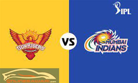 Sunrisers Hyderabad Vs Mumbai Indians 25th Match Venue Players