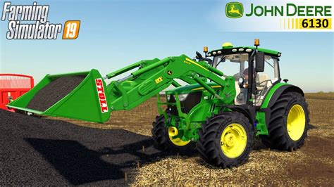 Farming Simulator 19 John Deere 6r 6105 6130 Serie Tractor Loads