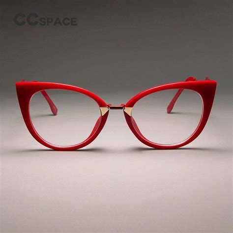 ccspace ladies sexy cat eye glasses frames for women gorgeous 45045 buy at a low prices on joom
