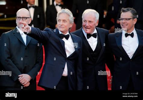 From Left Director Steven Soderbergh Actor Michael Douglas Producer