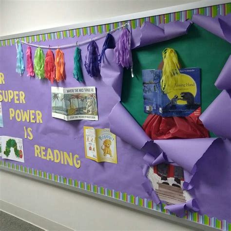 Our Superpower Is Reading Bulletin Board For My Primary School