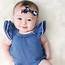 Fashion Baby Clothes Set Blue Cute Rompers Newborn Cowboy 