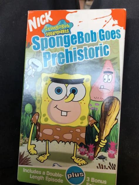 Spongebob Goes Prehistoric Vhs Spongebob Squarepants £650 Picclick Uk