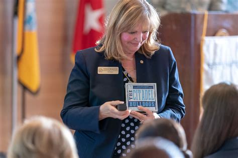 One Of The First Women With 3 Star General Army Rank Visits The Citadel